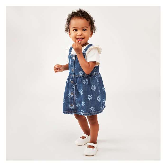 Baby Girls' Denim Pinafore